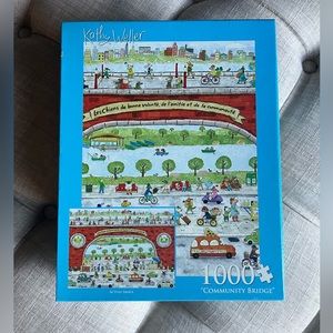 French Themed Jigsaw Puzzle "Community Bridge"